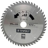 Pyörösahanterä Tivoly 160 × 20 × 2,45/1,5mm, 30 hammasta