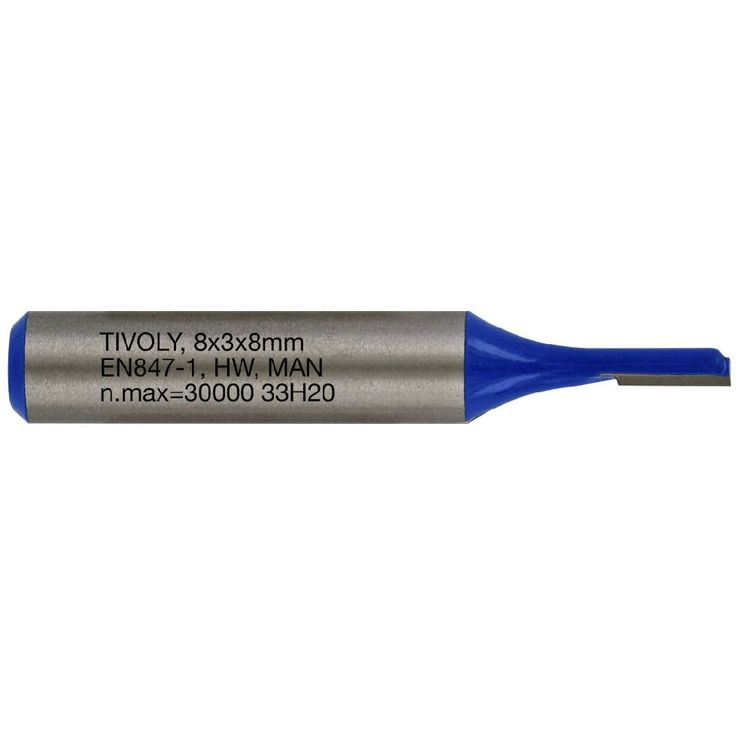 Suorajyrsin Tivoly, 3x8mm