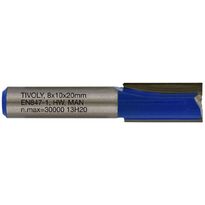 Suorajyrsin Tivoly, 10x8mm