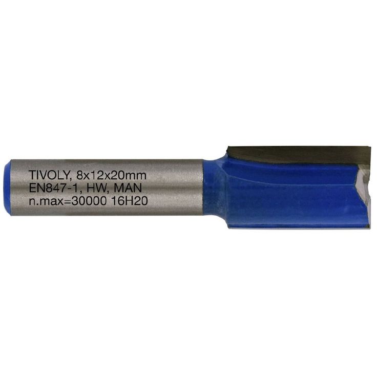 Suorajyrsin Tivoly, 12x8mm