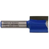Suorajyrsin Tivoly, 18x8mm