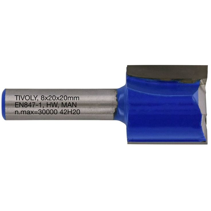 Suorajyrsin Tivoly, 20x8mm