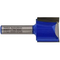 Suorajyrsin Tivoly, 22x8mm
