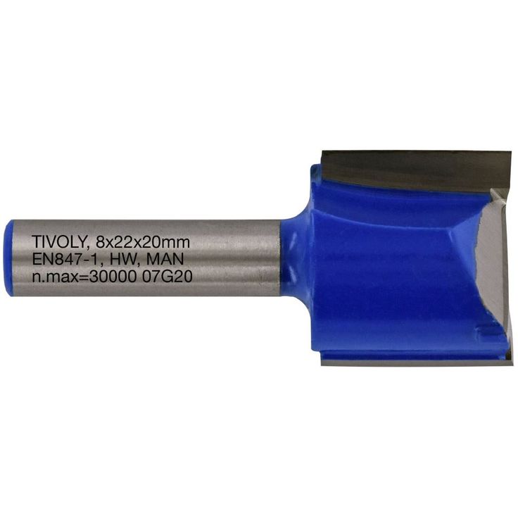 Suorajyrsin Tivoly, 22x8mm