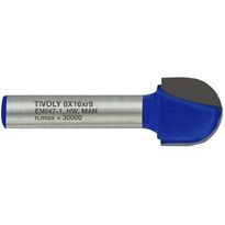 Pyöröurajyrsin Tivoly, 16x8mm, 16x8mm