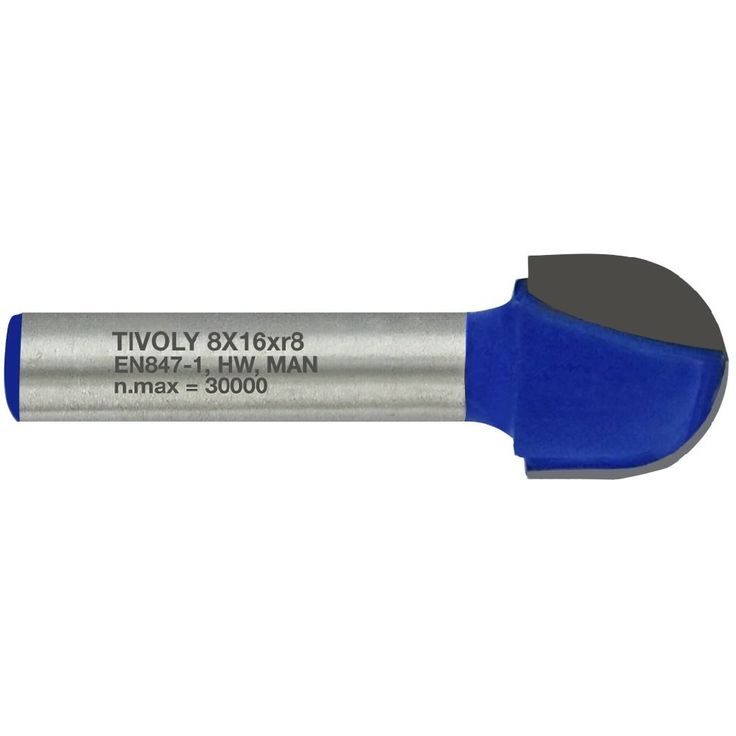 Pyöröurajyrsin Tivoly, 16x8mm, 16x8mm
