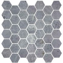 Vuolukivimosaiikki Tulikivi Hexagon, hiottu, 320x315x10mm