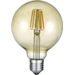 LED-lamppu Trio E27, filament, globe, 6W, 600lm, 2700K, ruskea