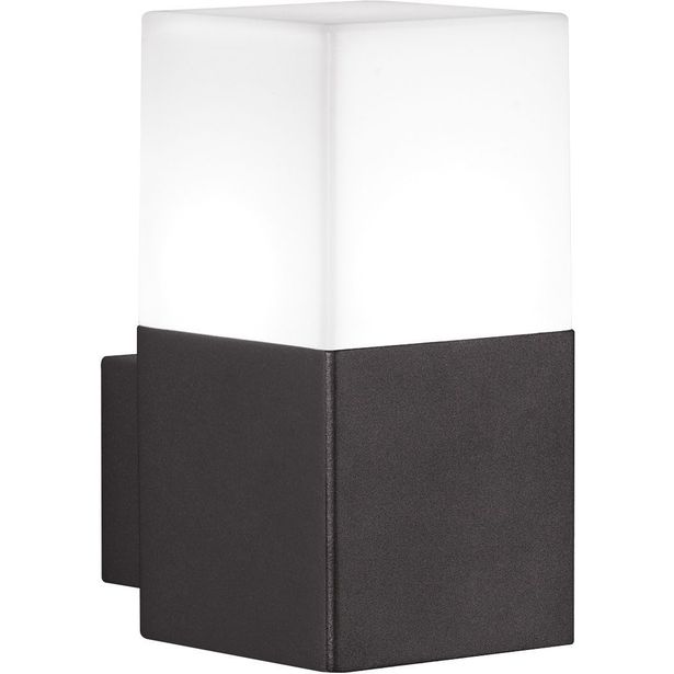 Seinävalaisin Hudson, sis. 4W LED, IP44, musta