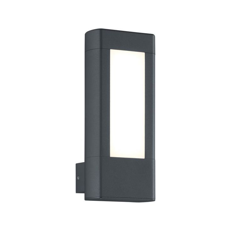 LED-seinävalaisin Trio Rhine 250x110x100 mm, antrasiitti