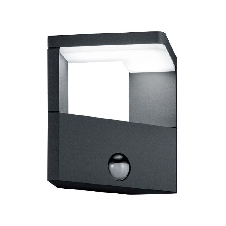 LED-seinävalaisin Trio Ganges 150x170 mm, antrasiitti liiketunnistin