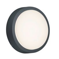 LED-seinävalaisin Trio Breg Ø200 mm, antrasiitti IP54