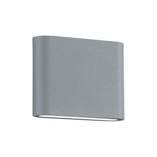 LED-seinävalaisin Trio Thames II, 115x90 mm, harmaa