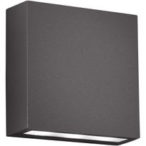 Seinävalaisin Thames, LED 2x3W, IP54, musta