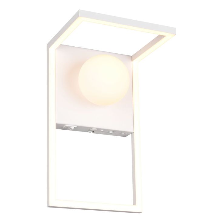 Seinävalaisin Trio Arola LED mattavalkoinen