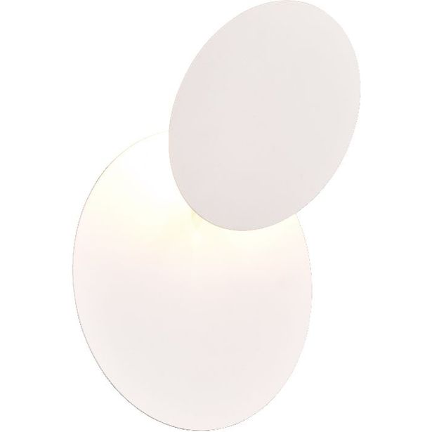 LED-seinävalaisin Trio Mio, pyöreä, mattavalkoinen