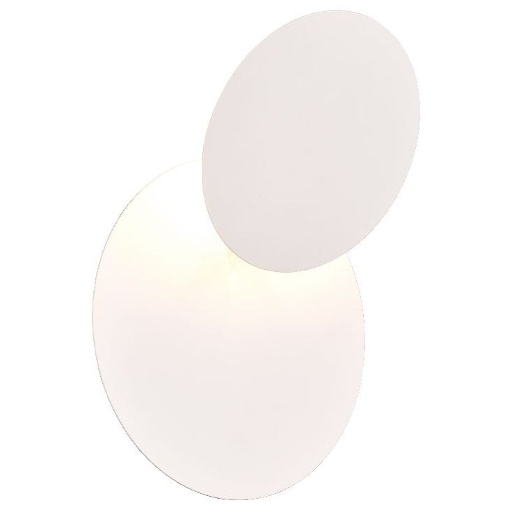 LED-seinävalaisin Trio Mio, pyöreä, mattavalkoinen