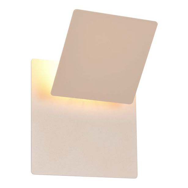 Seinävalaisin Trio Mio LED 3000K neliö lämmin beige