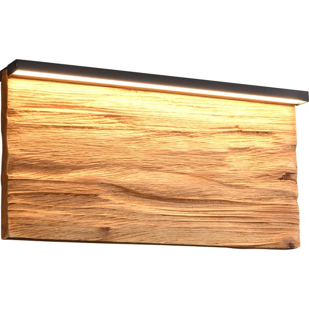 Seinävalaisin Trio Kalea LED 3000K 30cm puu