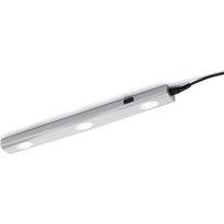 LED-työpistevalaisin 3W 270lm 3000K, 400x40x20mm, harmaa