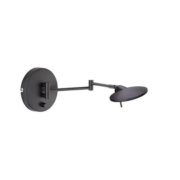 LED-seinävalaisin Trio Kazan Ø140x550 mm mattamusta