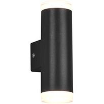 LED-seinävalaisin Trio Ray H2O, 2-osainen, IP44, 3000K, mattamusta