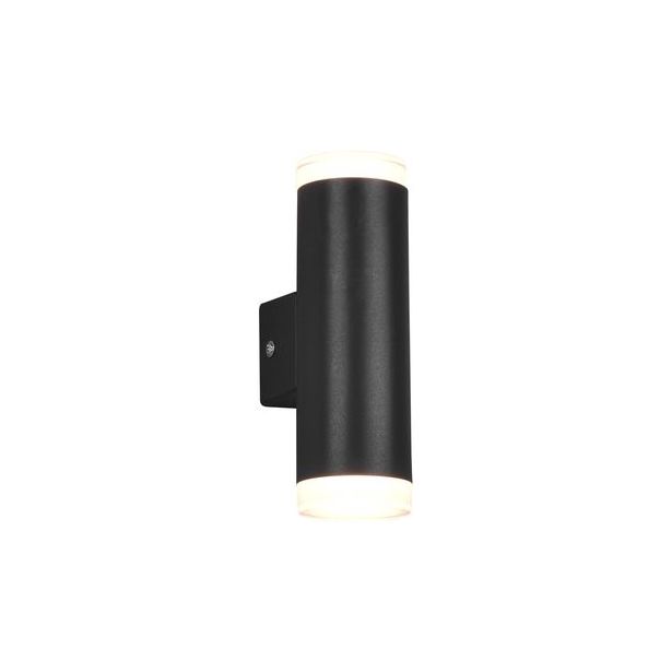 LED-seinävalaisin Trio Ray H2O, 2-osainen, IP44, 3000K, mattamusta