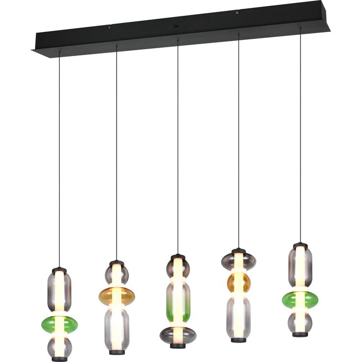 Riippuvalaisin Trio Minerva LED 5-osainen 92cm moniväri