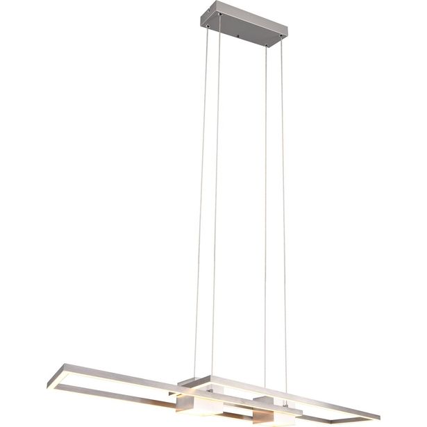 LED-riippuvalaisin Trio Albany harjattu teräs