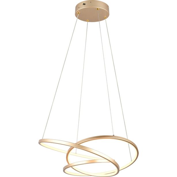 LED-riippuvalaisin Trio Darvin 64cm kulta