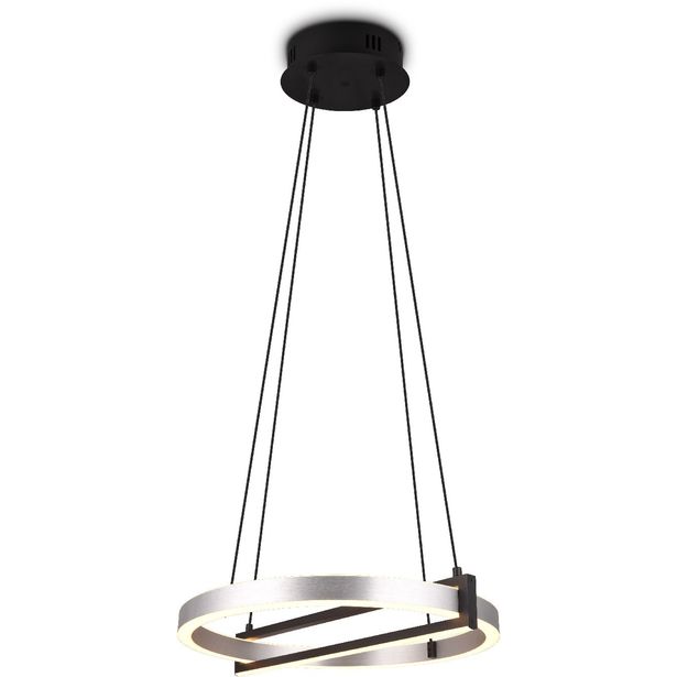 LED-riippuvalaisin Trio WiZ Thompson, 55cm, harjattu alumiini, RGB