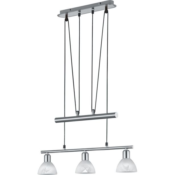 Riippuvalaisin Trio Levisto, 605x110x1600 mm, 3-osainen harjattu teräs
