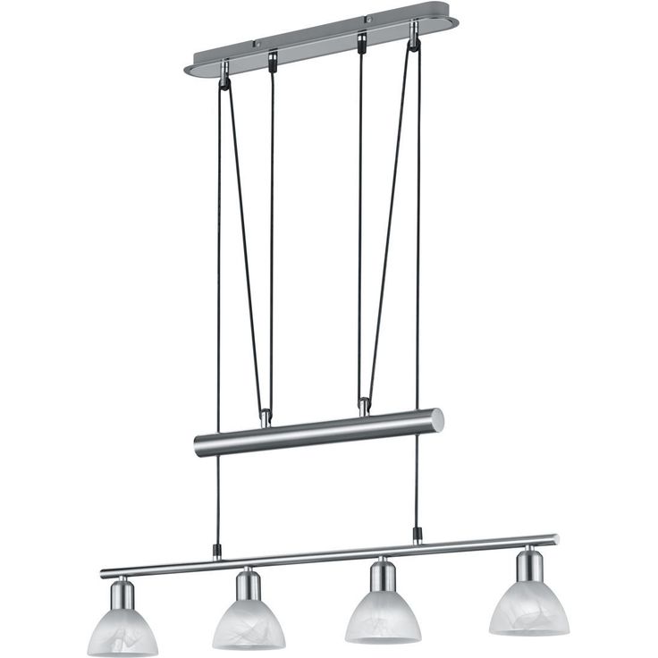 Riippuvalaisin Trio Levisto, 805x110x1600 mm, 4-osainen harjattu teräs
