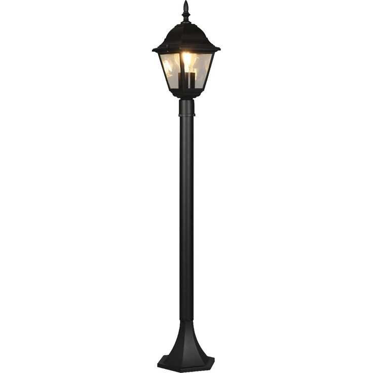 Pylväsvalaisin Trio Livenza, 1-os, 100cm, E27, mattamusta