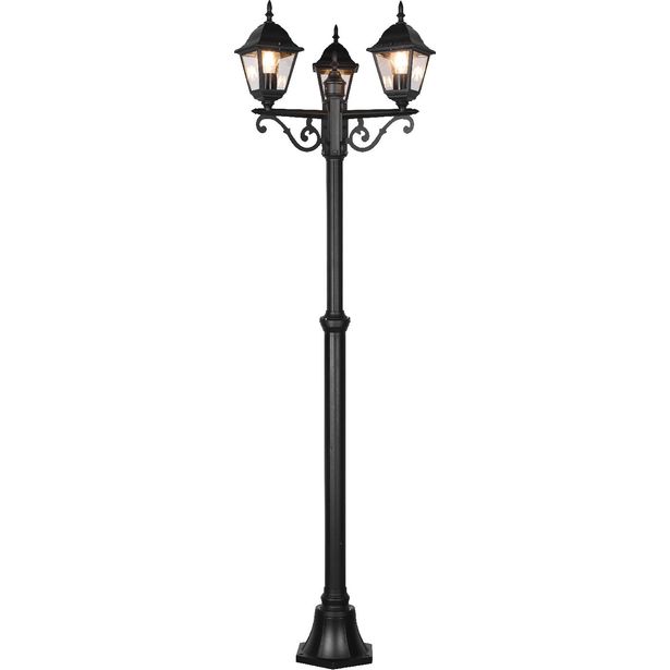 Pylväsvalaisin Trio Livenza, 3-os, 200cm, E27, mattamusta