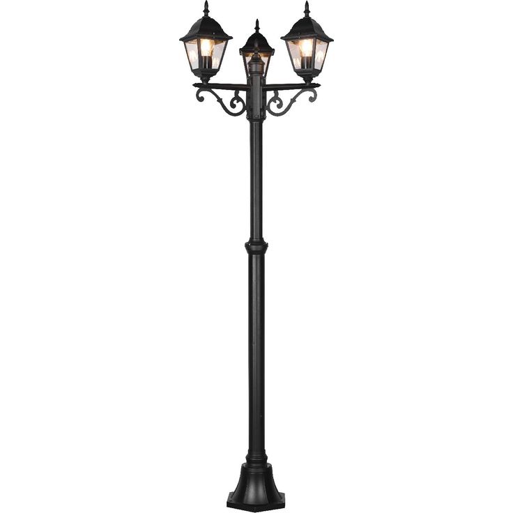 Pylväsvalaisin Trio Livenza, 3-os, 200cm, E27, mattamusta