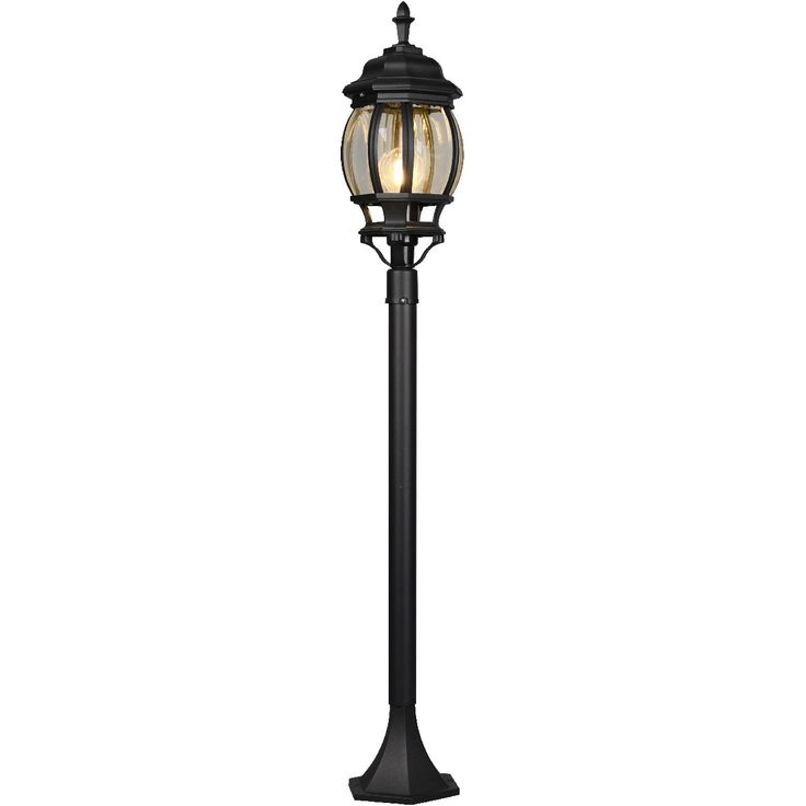 Pylväsvalaisin Trio Elvo, 1-os, 100cm, E27, mattamusta