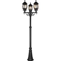 Pylväsvalaisin Trio Elvo, 3-os, 240cm, E27 mattamusta