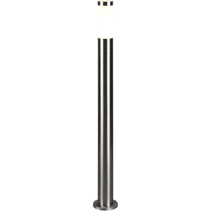 Pylväsvalaisin Trio Trioto 80cm E27 harjattu teräs/valkoinen