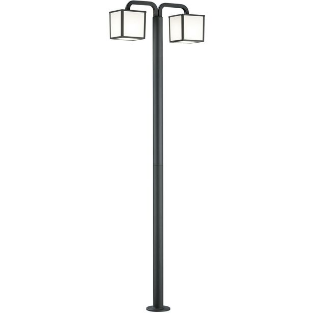 Pylväsvalaisin Cubango LED 2x5W, 200cm, 2-osainen
