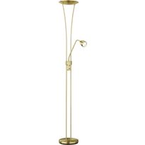 LED-lattiavalaisin Trio Arizona, Ø 255x255x1800x400mm, mattamessinki, uplighter