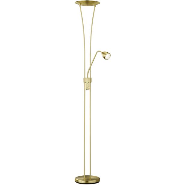 LED-lattiavalaisin Trio Arizona, Ø 255x255x1800x400mm, mattamessinki, uplighter