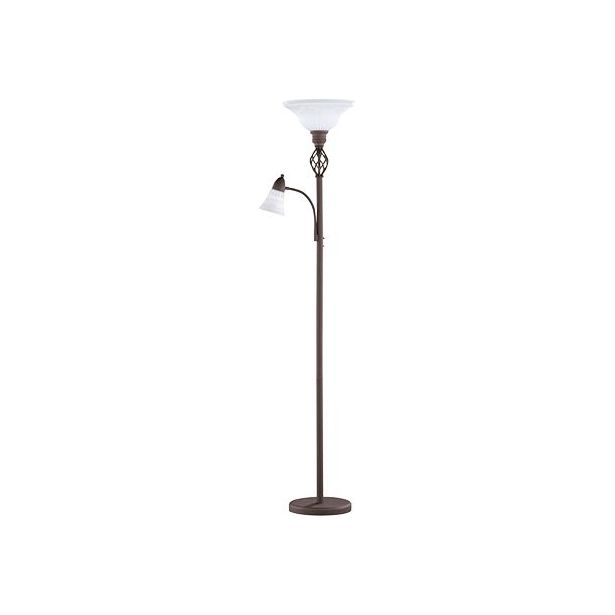 Lattiavalaisin Trio Rustica uplighter, E27 + E14, rustiikki