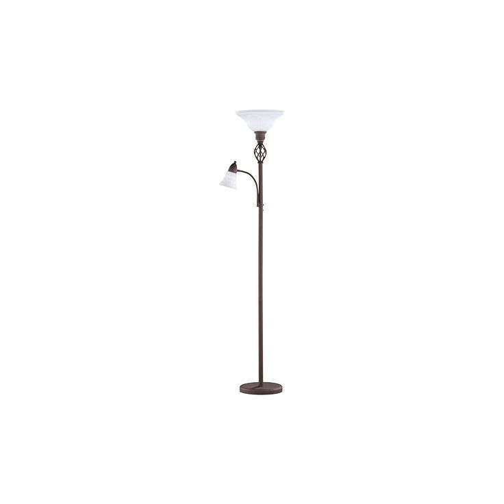Lattiavalaisin Trio Rustica uplighter, E27 + E14, rustiikki
