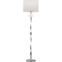 LED-lattiavalaisin Trio Nandor, ø400x1605mm, harjattu teräs/valkoinen