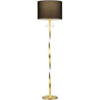 LED-lattiavalaisin Trio Nandor, ø400x1605mm, kulta/musta