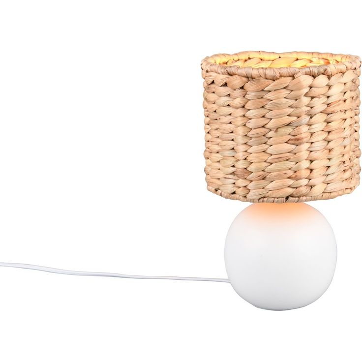 Pöytävalaisin Trio Vina 29cm E27 valkoinen/beige