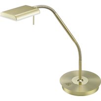 LED-pöytävalaisin Trio Bergamo 205x500 mm, mattamessinki
