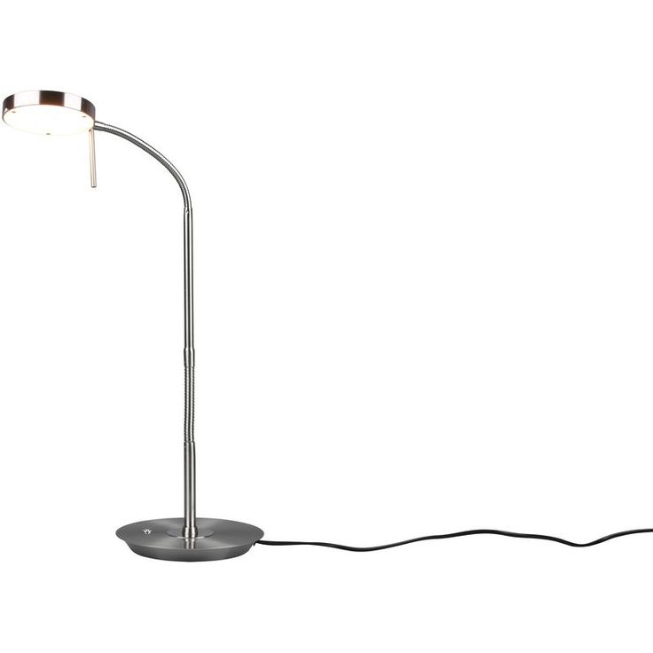 LED-pöytävalaisin Trio Monza, harjattu teräs