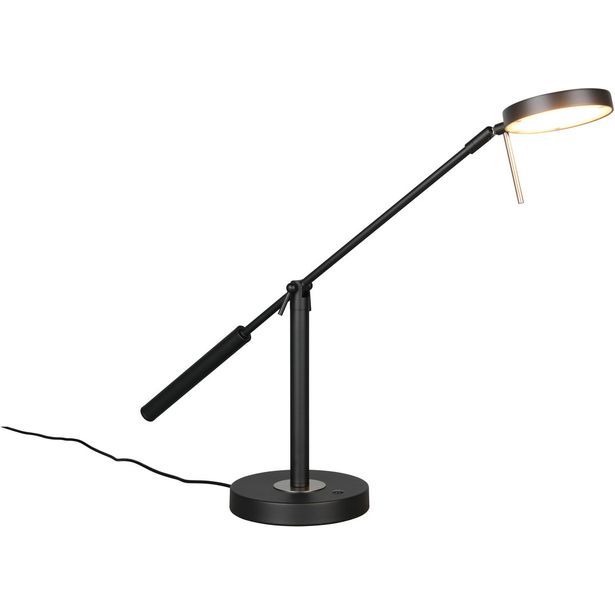 Pöytävalaisin Trio Monza LED 52cm mattamusta